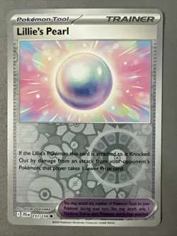 Pokemon TCG * Journey Together 151/159 Lillie's Pearl U REVERSE HOLO * FRESH PK - Image 1