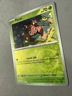 Pokemon TCG * Journey Together 004/159 Paras C REVERSE HOLO * UNG NM FRESH PK - Image 2