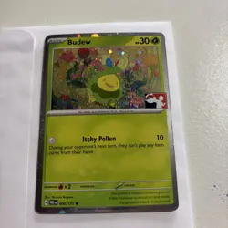 Budew 004/131 Cosmos Holo Play! Prize Pack Series 8 Stamp Pokemon TCG NM - Image 1