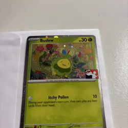 Budew 004/131 Cosmos Holo Play! Prize Pack Series 8 Stamp Pokemon TCG NM - Image 3