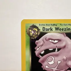 Pokemon Dark Weezing 14/82 Team Rocket Holo Rare Unlimited 60 HP Stage 1 - Image 2