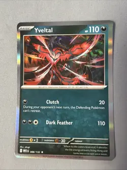 Pokemon TCG * Mega Evolution * 88/132 Yveltal HOLO RARE * FRESH PK - Image 1