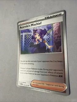 Pokemon TCG * Mega Evolution * 113/132 Acerolas Mischief REVERSE HOLO U FRESH PK - Image 2