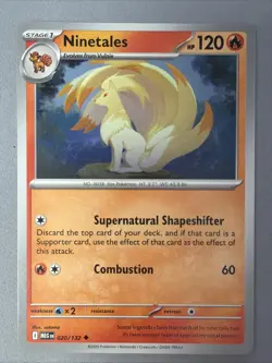 Pokemon TCG * Mega Evolution * 20/132 Ninetales Uncommon * FRESH PK - Image 1