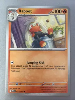 Pokemon TCG * Mega Evolution * 27/132 Raboot Common * FRESH PK - Image 1