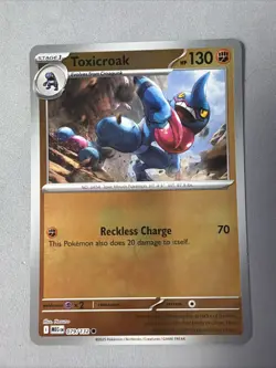 Pokemon TCG * Mega Evolution * 79/132 Toxicroak REVERSE HOLO COMMON * FRESH PK - Image 1