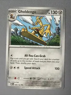 Pokemon TCG * Mega Evolution * 99/132 Gholdengo Uncommon * FRESH PK - Image 1