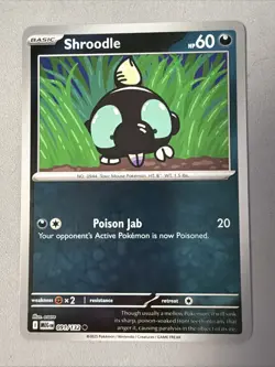 Pokemon TCG * Mega Evolution * 91/132 Shroodle REVERSE HOLO COMMON * FRESH PK - Image 1