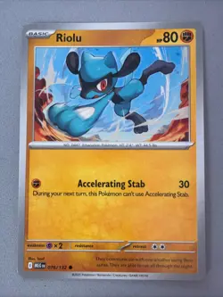Pokemon TCG * Mega Evolution * 76/132 Riolu Common * FRESH PK - Image 1