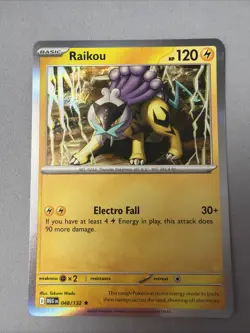 Pokemon TCG * Mega Evolution * 48/132 Raikou HOLO RARE * FRESH PK - Image 1
