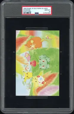 1999 POKEMON JPN SOUTHERN ISLANDS COLLECTION POSTCARD RIVERSIDE PSA 10 - Image 1
