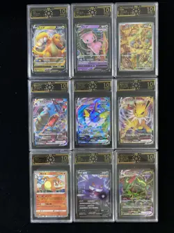 Lot*9 Pokemon S-Chinese RRR Umbreon Gengar pikachu OCD10（same as PSA10） JL89 - Image 1
