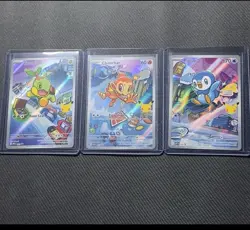 Pokemon First Partner Illustration Collection Series 1 Sinnoh Starters MEP 40-42 - Image 1