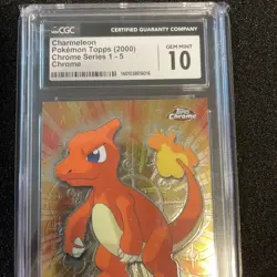Charmeleon Pokemon Topps (2000) Chrome Series 1-5 - Image 2