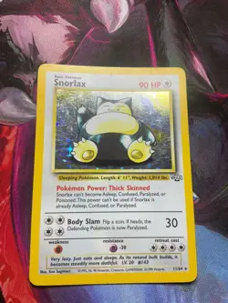 Pokemon TCG Snorlax 11/64 Jungle Set Holo Vintage 1999 WOTC LP - Image 3