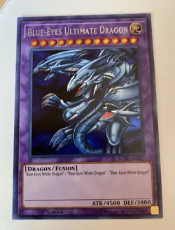 Yugioh - Blue-Eyes Ultimate Dragon LCKC-EN057 1st Edition SECRET NM X1 - Image 1