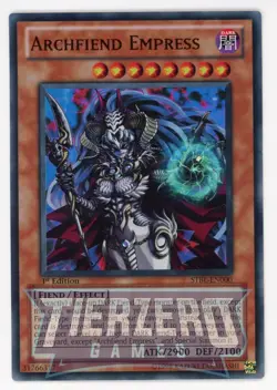Yugioh STBL-EN000 Archfiend Empress Super Rare 1st Edition NM/LP - Image 1