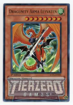 Yugioh SDDL-EN001 Dragunity Arma Leyvaten US PRINT Ultra Rare 1st Edition NM/LP - Image 1