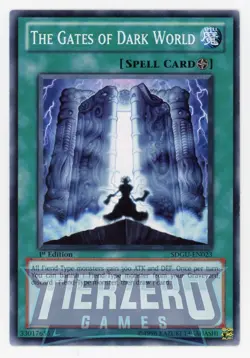 Yugioh SDGU-EN023 The Gates of Dark World Common 1st Edition LP - Image 1