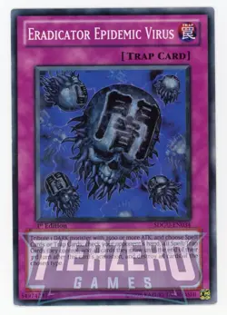 Yugioh SDGU-EN034 Eradicator Epidemic Virus Common 1st Edition LP - Image 1