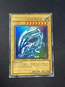 Blue-Eyes White Dragon SDK-001 Ultra Rare WAVY Unlimited Yu-Gi-Oh - Image 1