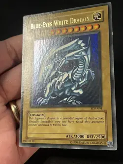 Blue-Eyes White Dragon SDK-001 Ultra Rare WAVY Unlimited Yu-Gi-Oh - Image 2