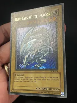 Blue-Eyes White Dragon SDK-001 Ultra Rare WAVY Unlimited Yu-Gi-Oh - Image 3