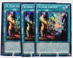 3x K9-66A Jokul - JUSH-EN032 - Super Rare - 1st Ed Yu-Gi-Oh! & 3x A Case For K9 - Image 3
