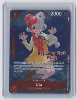 One Piece Uta Beginners Deck Party Winner Foil OP09-002 NM - Image 1