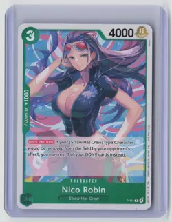 One Piece Promotion Cards Nico Robin (Heroines Battle Pack) Normal P-111 NM - Image 1