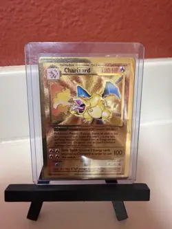 Pokemon Charizard Metal Holo Promo Celebrations 004/102 English TCG Card - Image 1