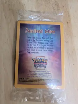 Pokemon Ancient Mew Holo TCG Card 2000 Movie Promo, Brand New, Sealed - Image 2