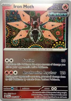 009/064 IRON MOTH REVERSE HOLO SHROUDED FABLE POKEMON CARD - Image 1