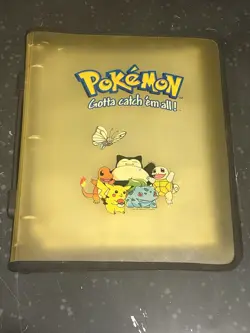Vintage 1999 Pokemon TCG 3-Ring Card Binder “Gotta Catch Em All” Yellow RARE! - Image 1