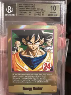 Dragonball Manga Energy Marker E 78 Gold Card BGS 10 POP 6 English - Image 1