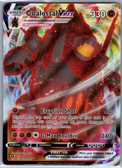 Coalossal VMAX 099/185 SWSH04: Vivid Voltage - Pokemon Card - NM - Image 1