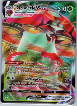 Orbeetle VMAX 021/185 SWSH04: Vivid Voltage - Pokemon Card - NM - Image 1