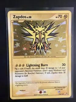 Zapdos Supreme Victors 150/147 Secret Rare Holo Pokemon Card 2009 - Image 1
