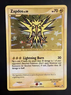 Zapdos Supreme Victors 150/147 Secret Rare Holo Pokemon Card 2009 - Image 2