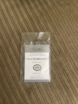 Pokemon 1999 Burger King Trading Cards 23K Gold-Plated Charizard - Image 2