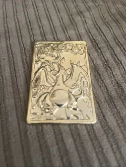 Pokemon 1999 Burger King Trading Cards 23K Gold-Plated Charizard - Image 5