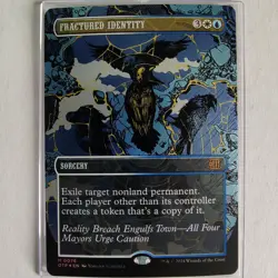 Fractured Identity - Textured Foil - NM - Breaking News OTP - MTG - Image 1