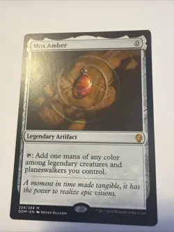 Mox Amber Dominaria Regular. Zero Drop Mana Ramp Artifact. Nice Add - Image 1