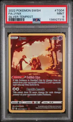 Jynx Pokemon Sword & Shield Silver Tempest TG04/TG30 PSA 9 - Image 1