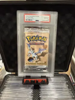 1st Edition 1999 Pokemon Fossil Booster Pack - Aerodactyl - PSA 10🔥 - Image 1