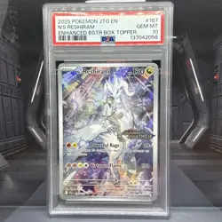 Pokemon N's Reshiram Stamped Journey Together 167/159 SV09 PSA 10 - Image 1
