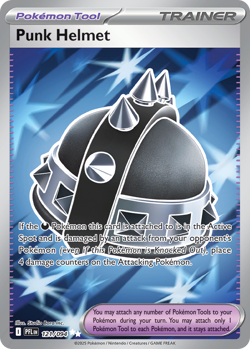 PUNK HELMET 121/094 ULTRA RARE PHANTASMAL FLAMES POKEMON NEAR MINT - Image 1