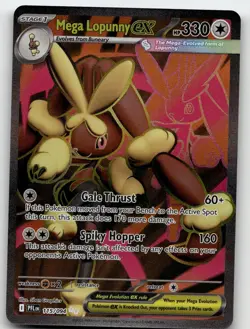MEGA LOPUNNY EX 115/094 ULTRA RARE PHANTASMAL FLAMES POKEMON NEAR MINT - Image 2