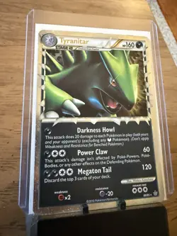 Pokemon TCG Unleashed Holo Ultra Rare Tyranitar Prime 88/95 - Image 1