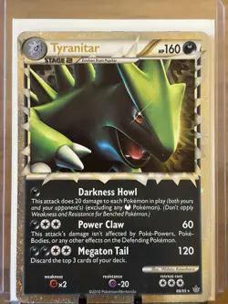 Pokemon TCG Unleashed Holo Ultra Rare Tyranitar Prime 88/95 - Image 3